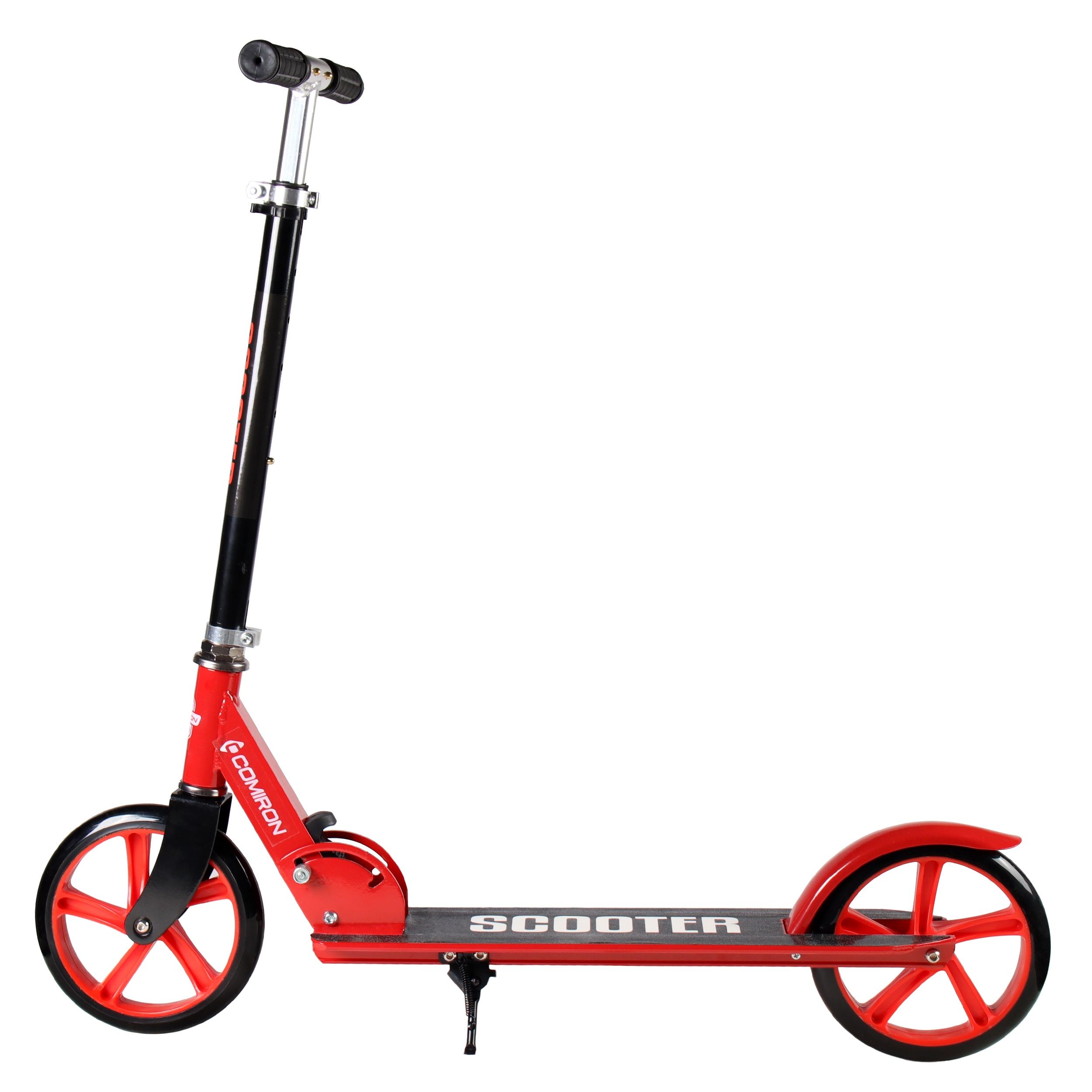Самокат городской 2-х колесный, SCOOTER GT3623B2, с большими полиуретановыми колесами, красный Самокат городской 2-х колесный, SCOOTER GT3623B2, с большими полиуретановыми колесами, красный