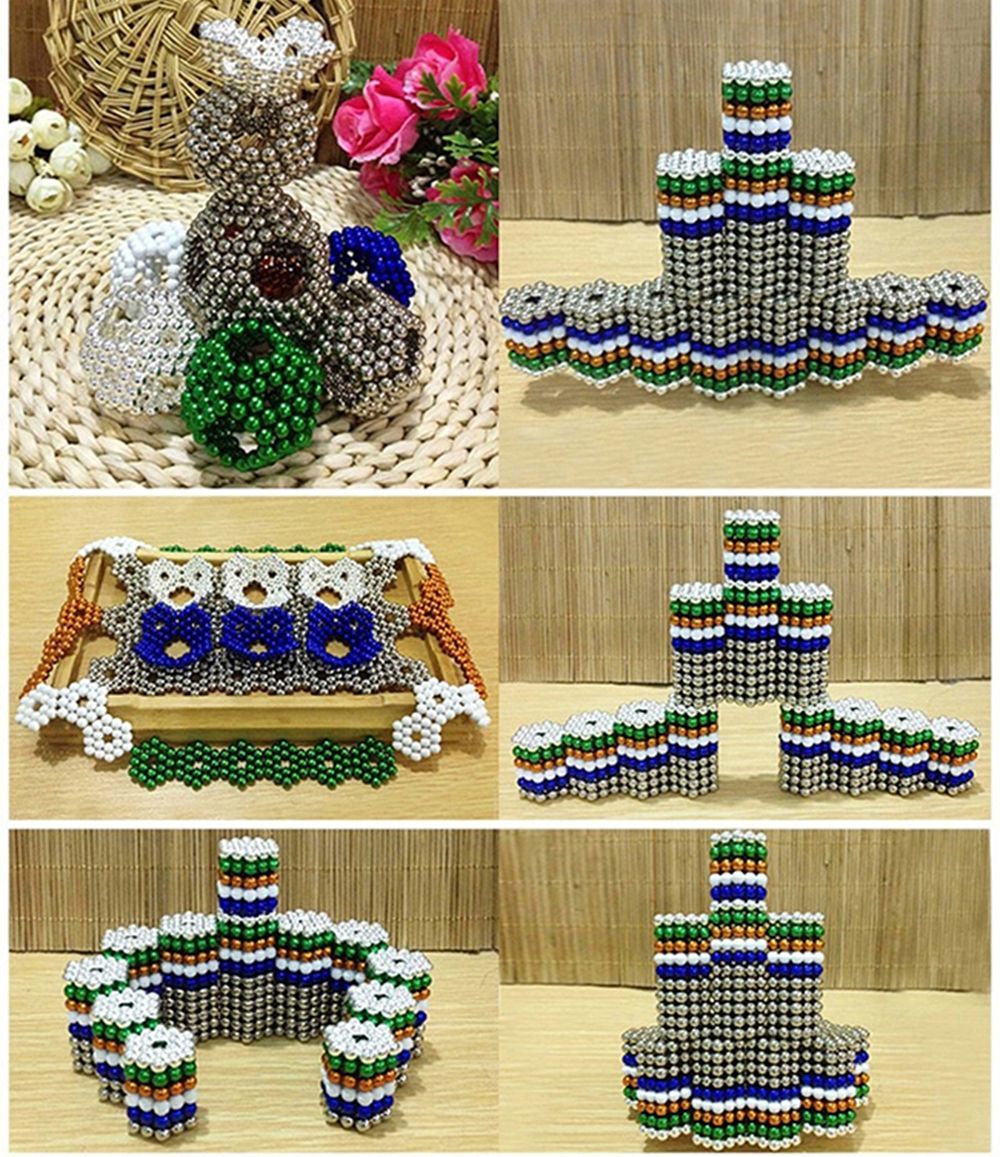 Антистресс игрушка/Неокуб Neocube куб из 1000 магнитных шариков 3 мм ...