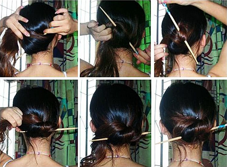Прически в китайском стиле с палочками для волос: пошаговая инструкция