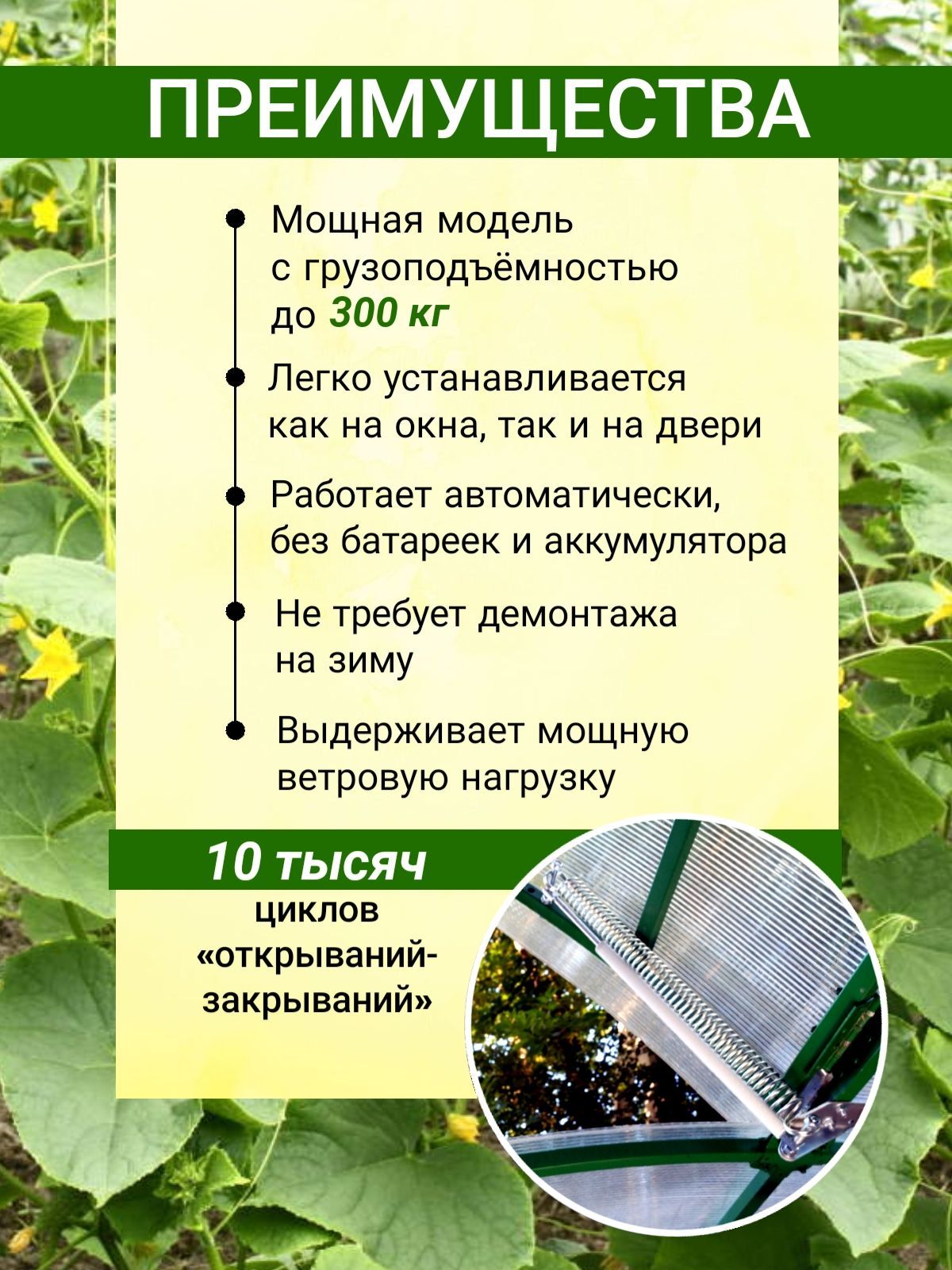 Термопривод для теплиц, Нержавеющая сталь, Металл, 1 шт - купить по ...