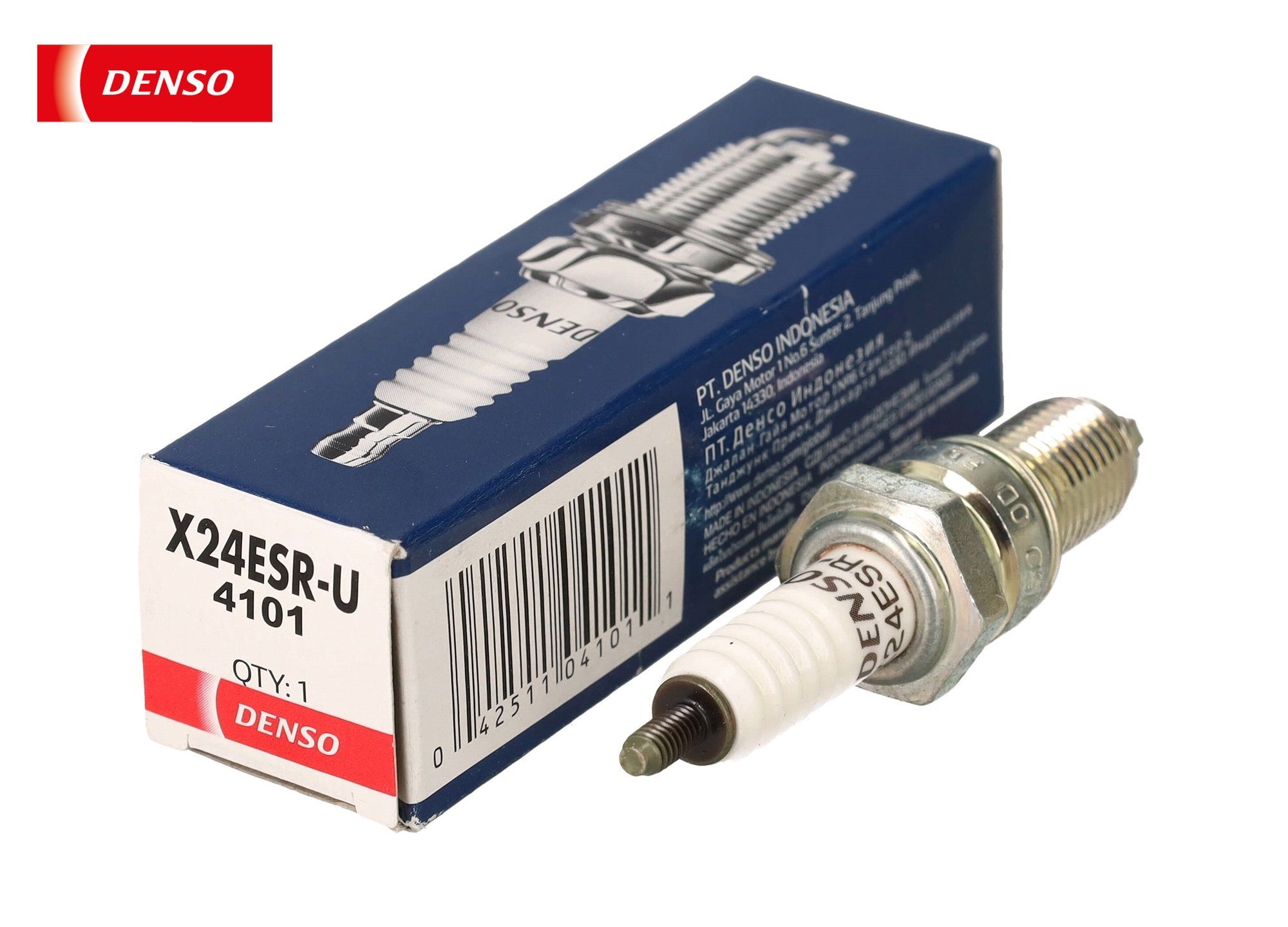 Ungrai Свеча зажигания, 1 шт. DENSO X24ESR-U (4101) для YAMAHA YZF, XJ