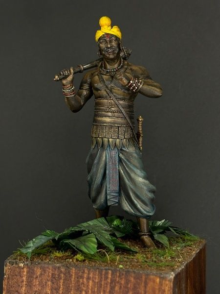 древний индийский воин с алмазом