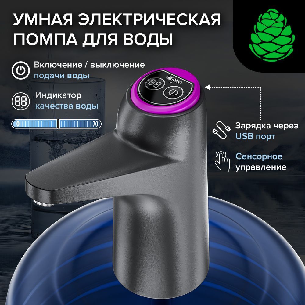 Кулер для воды GCR GREEN CONE RETAIL POMP, черный, розовый купить по ...
