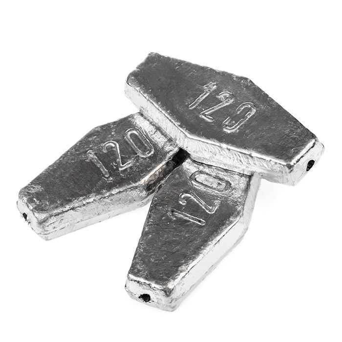 Груз Ромб с отверстием 120 гр. (25 шт.)