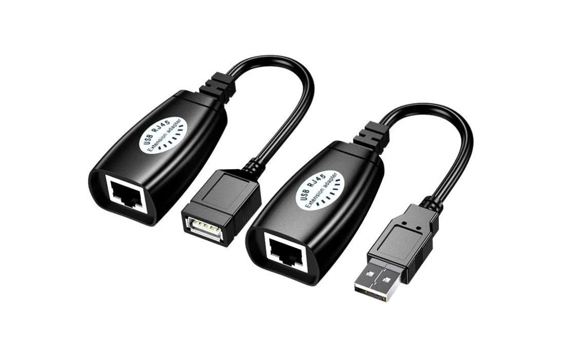 Удлинитель USB интерфейса TA-U1/1+RA-U1/1 для клавиатуры и мыши по витой паре до м