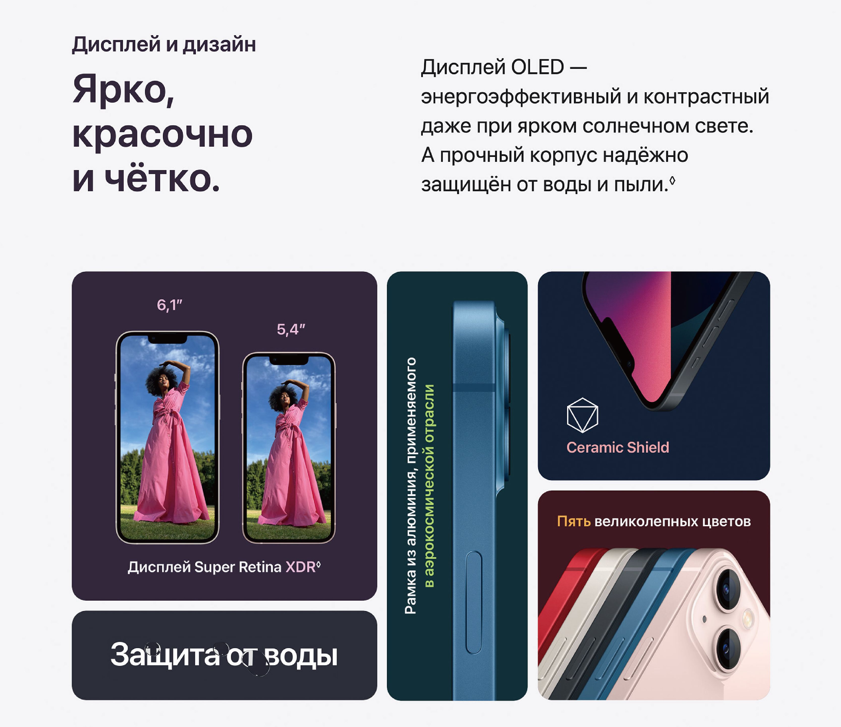 Смартфон Apple iPhone 13 NFC Поддержка русского языка+Двойной Nano Sim 6.1”  OLED Дисплей 3227 мАч - купить по выгодной цене в интернет-магазине OZON  (1324761101)