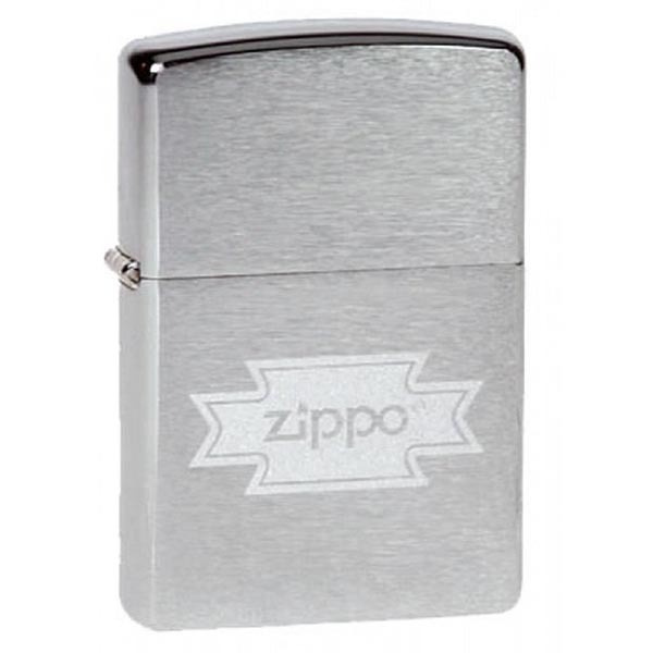 Зажигалка бензиновая ZIPPO Brushed Chrome #1