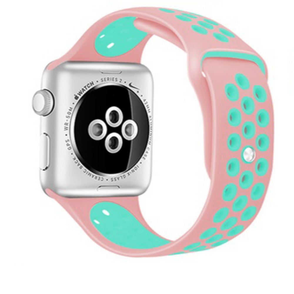 Pink and green apple watch band hotsell