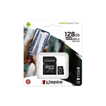 Карта памяти Kingston Canvas Select Plus A1, 128 ГБ (SDCS2/128GB) , Class 10 (100 Mb/s) + SD адаптер #1