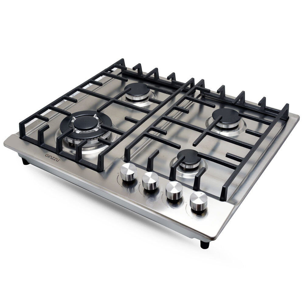 Варочная панель газовая HCG-426, сталь 4 конф, эл.поджиг, газконтроль ...