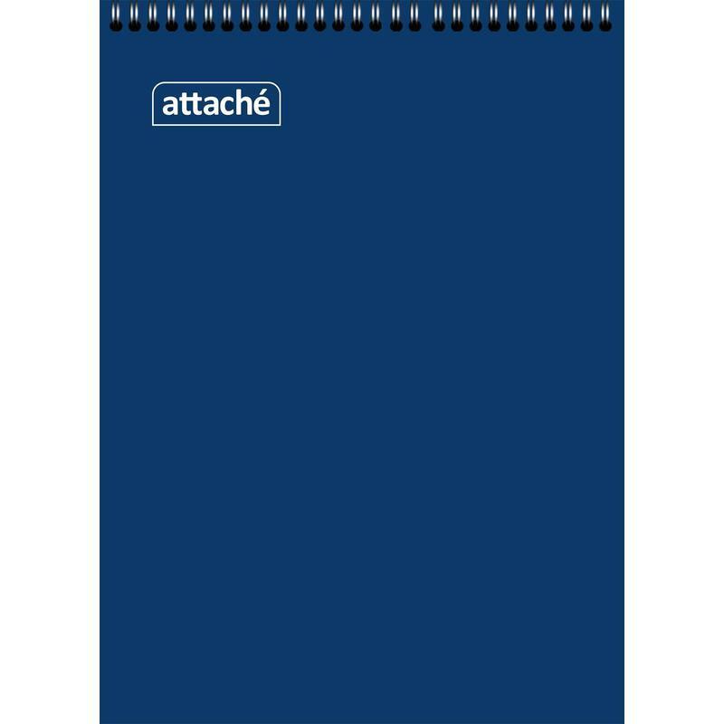 Блокнот Attache А5 60 листов синий в клетку на спирали (140x195 мм)  #1