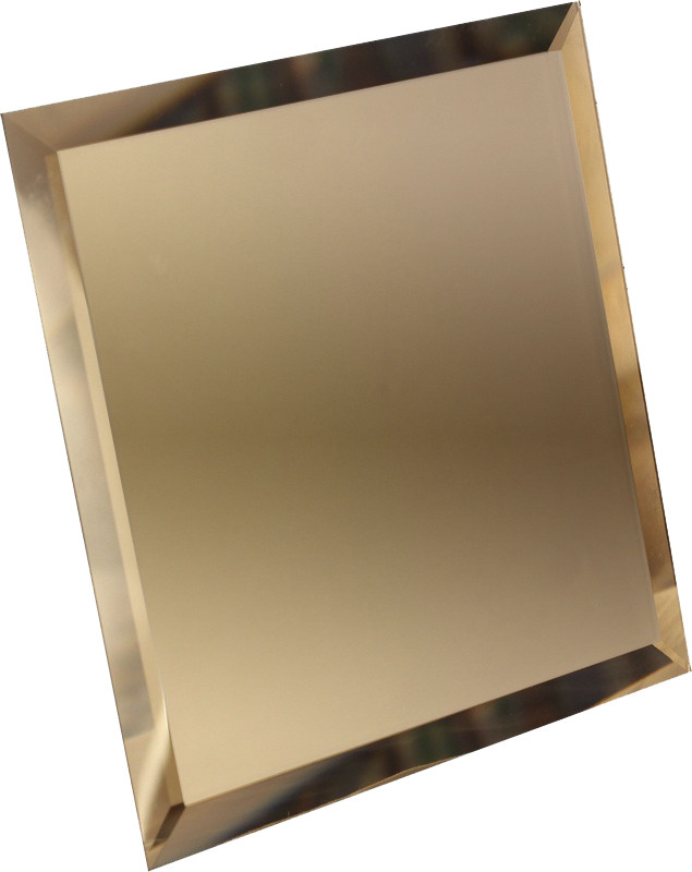 Зеркальная плитка с фацетом Квадрат 180х180 Бронза К3Б1-01 (10шт)  #1
