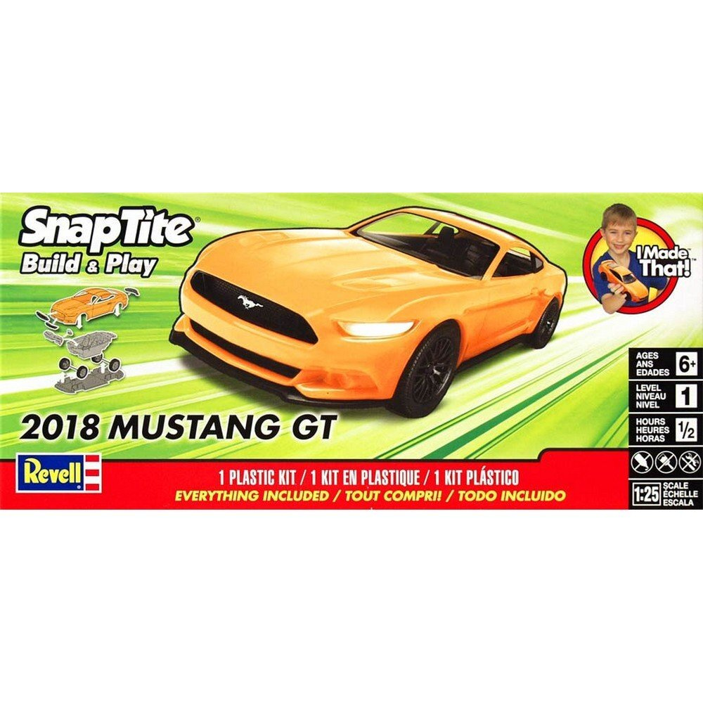 Сборная модель Revell 11996 Автомобиль 2018 Mustang GT - купить с доставкой  по выгодным ценам в интернет-магазине OZON (178227787)