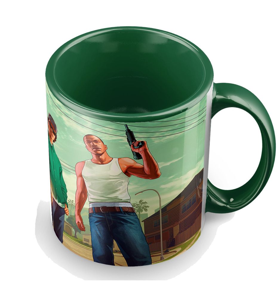 Кружка "GTA 5-5 (гта, гранд теф ауто, grand theft auto, вай сити, сан ...