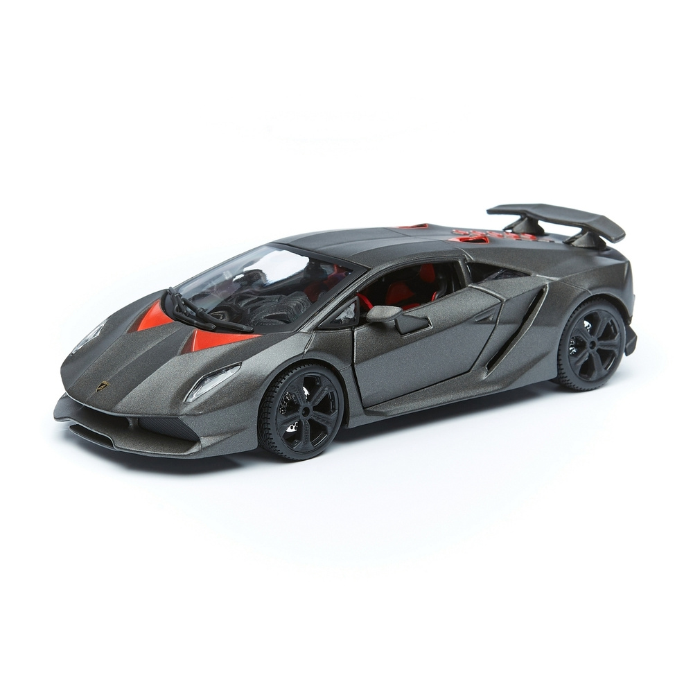 Машинка металлическая Lamborghini Sesto Elemento, открывающиеся двери, вращающиеся и поворачивающиеся #1