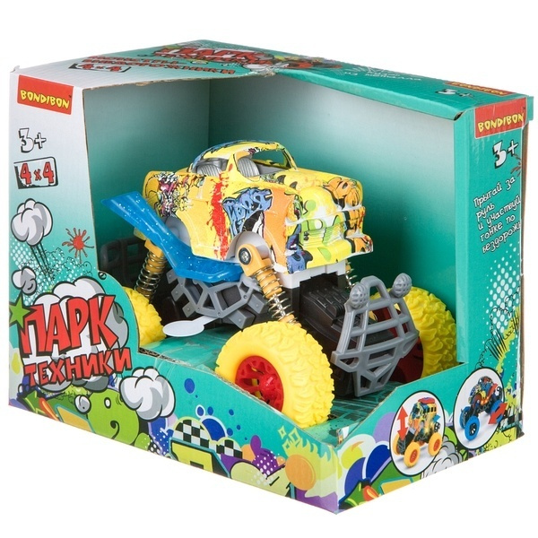 Инерционный джип Bondibon (Бондибон) 4WD, на пружинной подвеске, свет ...
