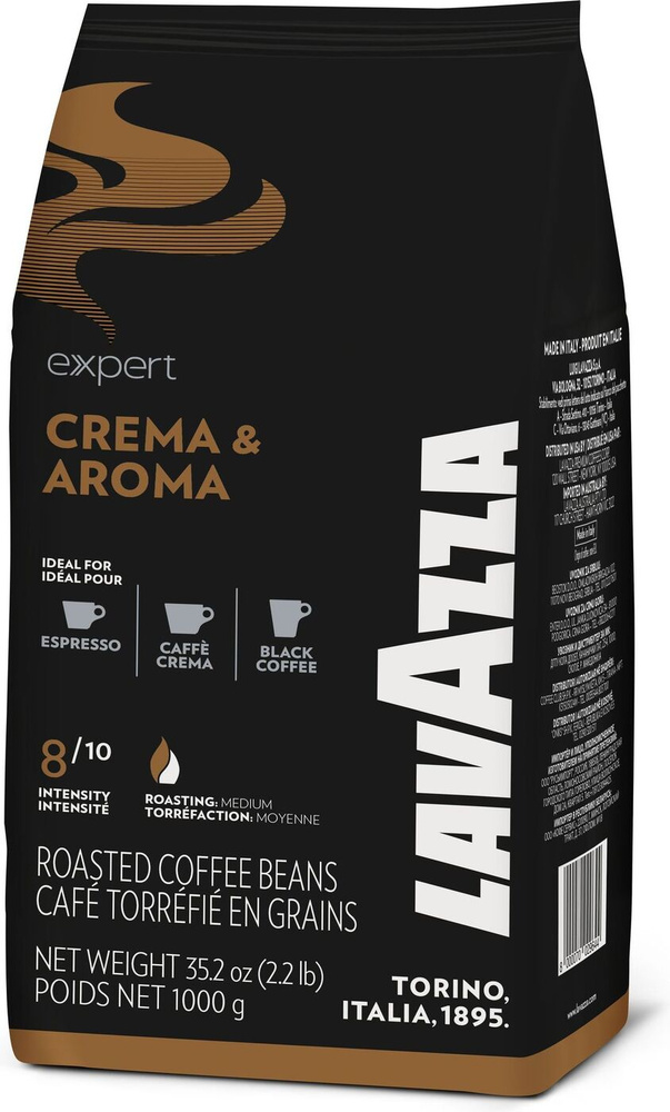 Кофе в зернах Lavazza Crema&Aroma expert, арабика, робуста, 1 кг #1
