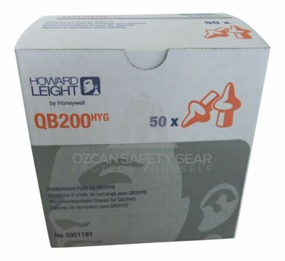 Сменные беруши Honeywell Howard Leight для QB2 HYG, упаковка 50 пар, арт. 3301181  #1