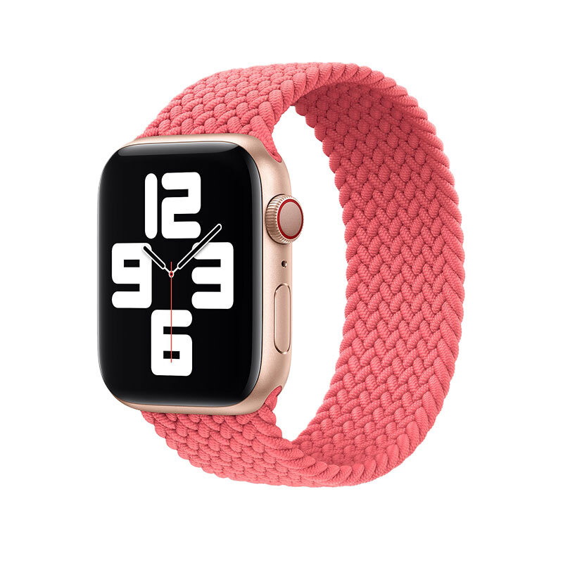 Apple Watch WIWU Nylon Braided Solo Loop watch band 42 44mm S 160 Pink