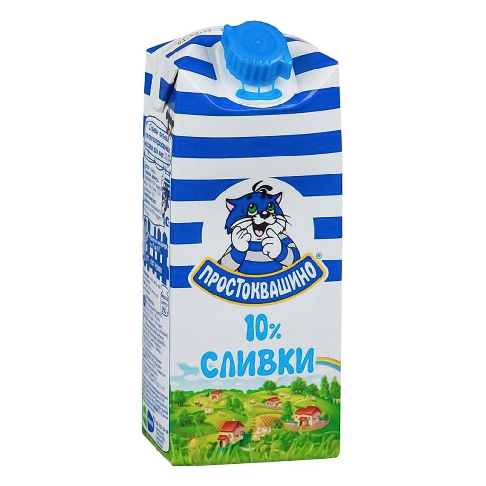 Сливки ультрапастеризованные "Простоквашино" 10% 350 г - купить с ...
