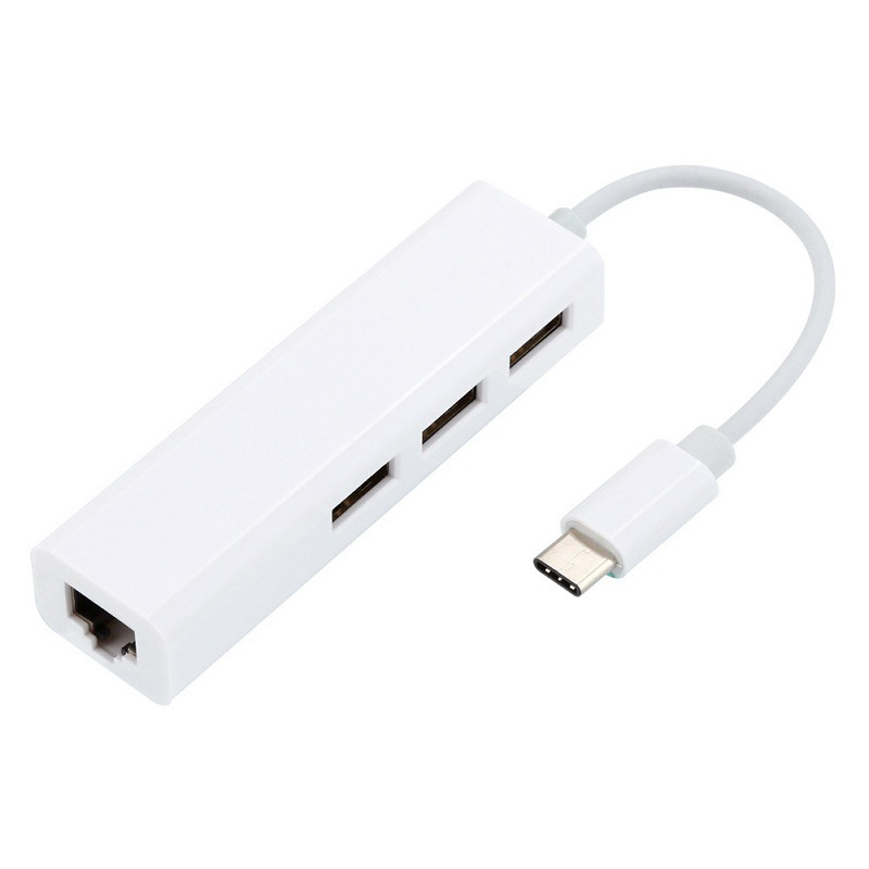 Адаптер USB C для подключения к Ethernet с интерфейсом RJ145, для телефонов и ноутбуков  #1