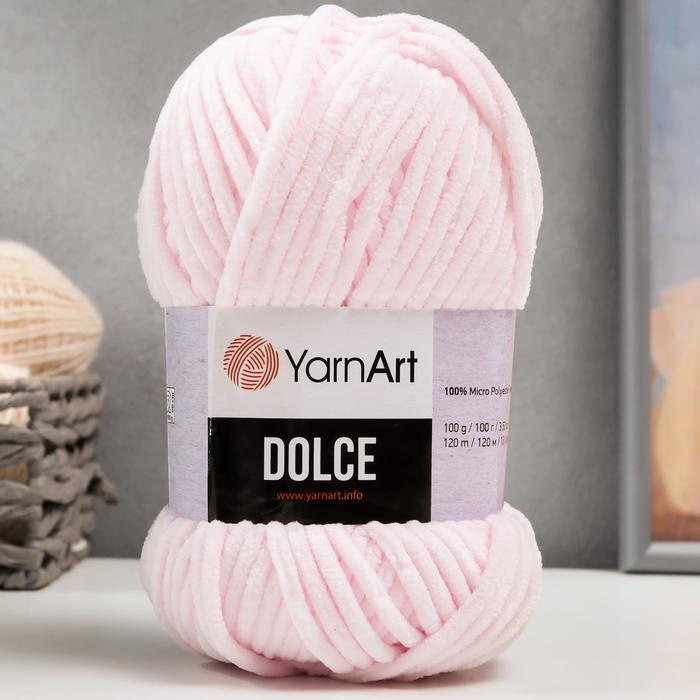 Пряжа для вязания YarnArt "Dolce" 100% микрополиэстер 120м/100гр, 781 телесный  #1