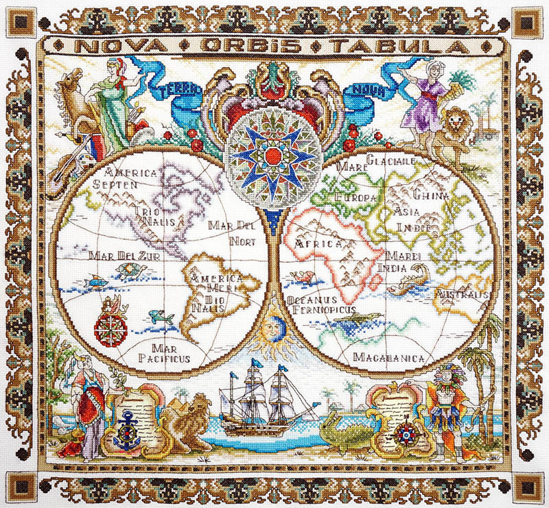 Набор для вышивания Марья Искусница "Карта мира" , Арт. 11.005.03  #1
