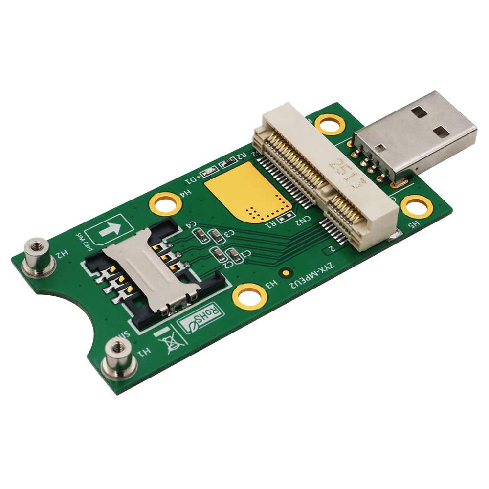 Адаптер Mini PCI-E-USB со слотом для SIM-карты для модуля WWAN/LTE ...