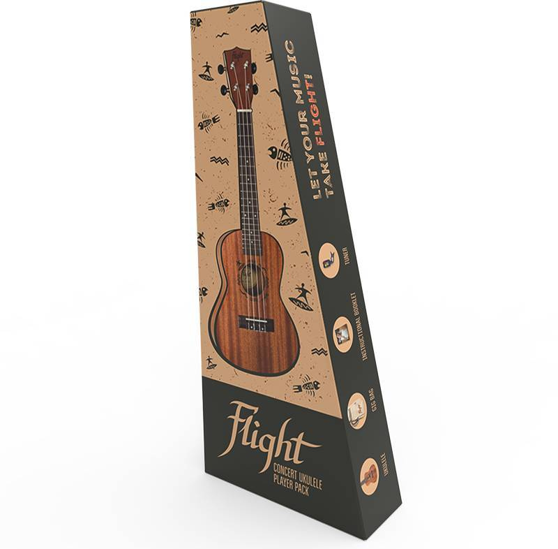 FLIGHT NUC PACK Укулеле концерт серия Q3 #1
