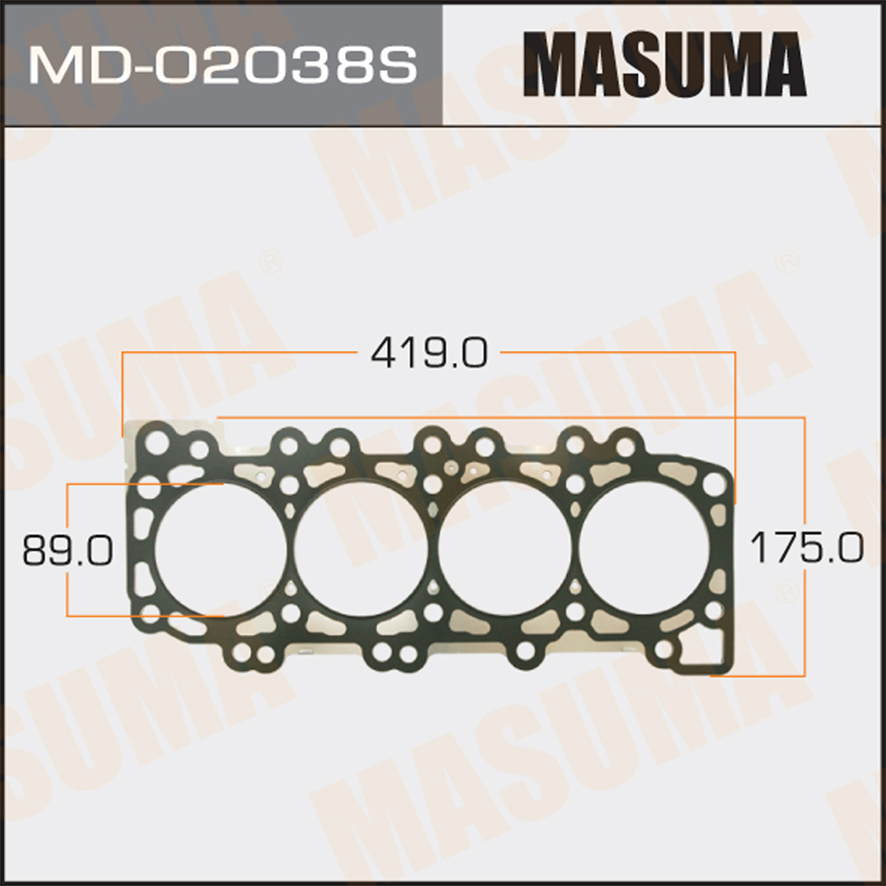 Прокладка ГБЦ Nissan Patrol 00-10 (ZD30DD, ZD30DDTI, ZD30TI) толщина 0,53 MASUMA MASUMA MD-02039S  #1