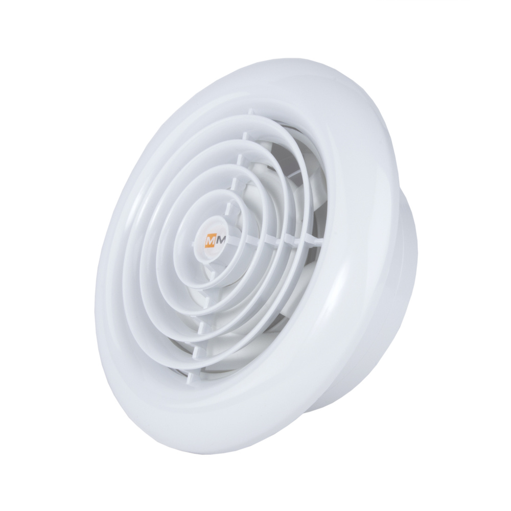 Вентилятор для ванн Mmotors мм 100 круглый, белый, (с обратным клапаном)  #1