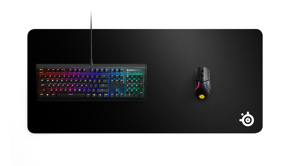SteelSeries Игровой коврик для мыши QcK XXL, черный купить на OZON по ...