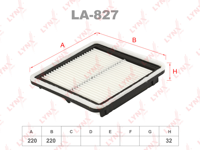 LYNXauto Фильтр воздушный арт. 1LNLA-827_95 #1