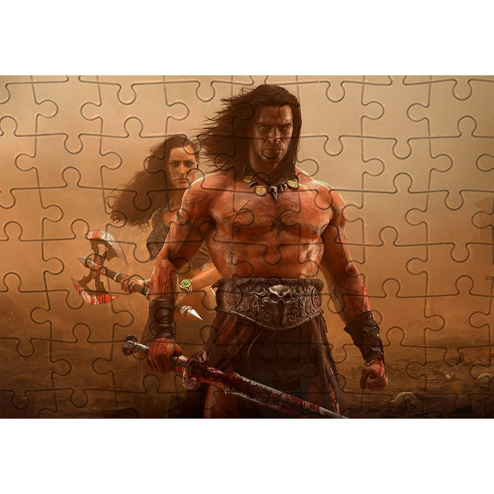 Пазл Картонный 38x26 см Conan Exile (конан варвар, персонаж, игра,  шварцнегер, викинг, пейзаж - 5 - купить с доставкой по выгодным ценам в  интернет-магазине OZON (242745267)