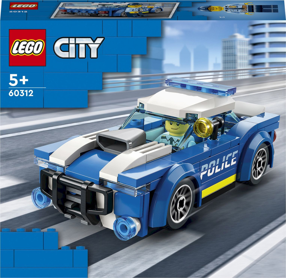 Конструктор LEGO City Police Полицейская машина, 94 детали, 5+, 60312 -  купить с доставкой по выгодным ценам в интернет-магазине OZON (379672168)