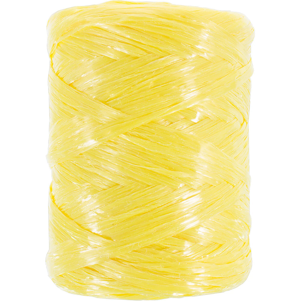 Шпагат 110 м из полипропилена желтого цвета, синтетическая лента плотностью 1200 текс широко используется #1