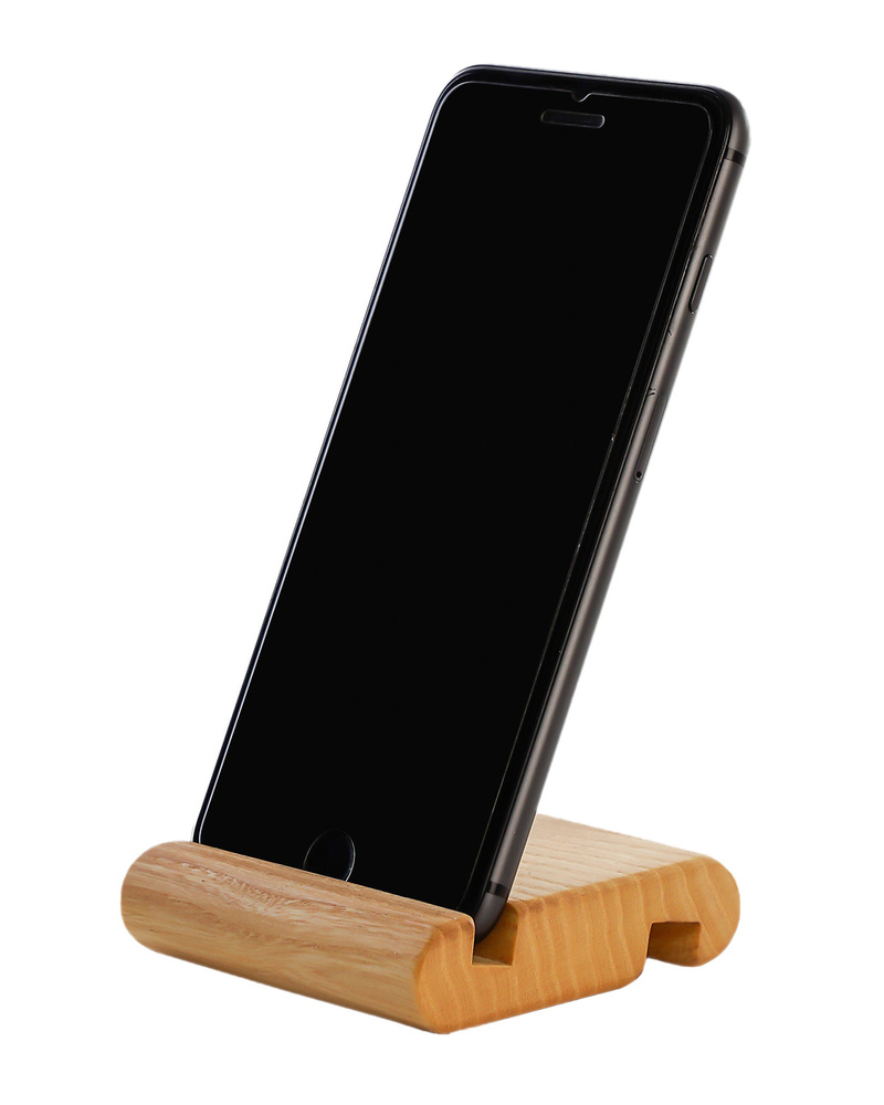 Деревянная подставка-держатель для телефона 8*8 из массива ясеня ...