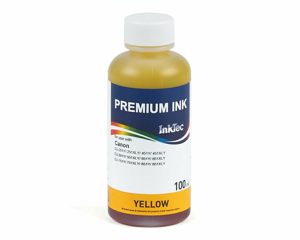 Чернила InkTec C5051-100MY, 100мл., водорастворимые, Жёлтый / Yellow #1