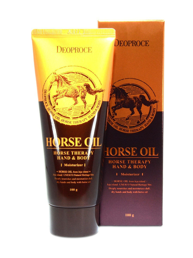 Deoproce Крем для рук и и тела с лошадиным жиром Hand & Body Horse Oil, 100 гр  #1