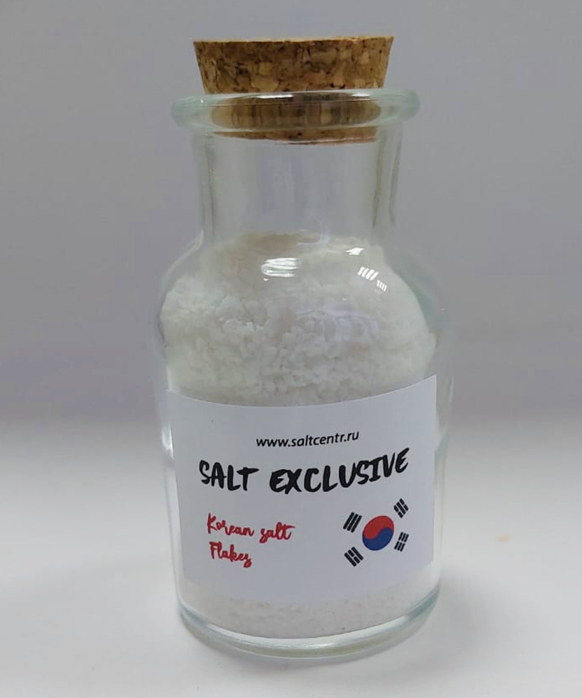 Эксклюзивная пищевая соль корейская SALT EXCLUSIVE Korean Salt Flakes (мини хлопья) 60 гр., стекло  #1