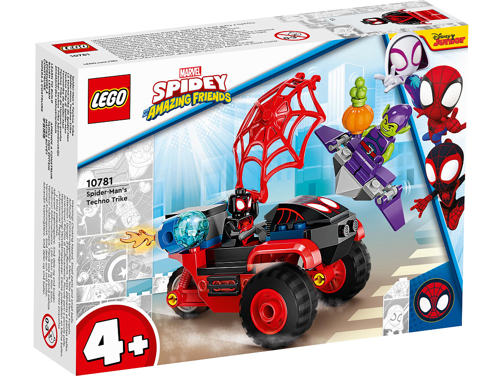 Конструктор LEGO 4+, Super Heroes Майлз Моралес: техно-трайк Человека-Паука 10781 #1