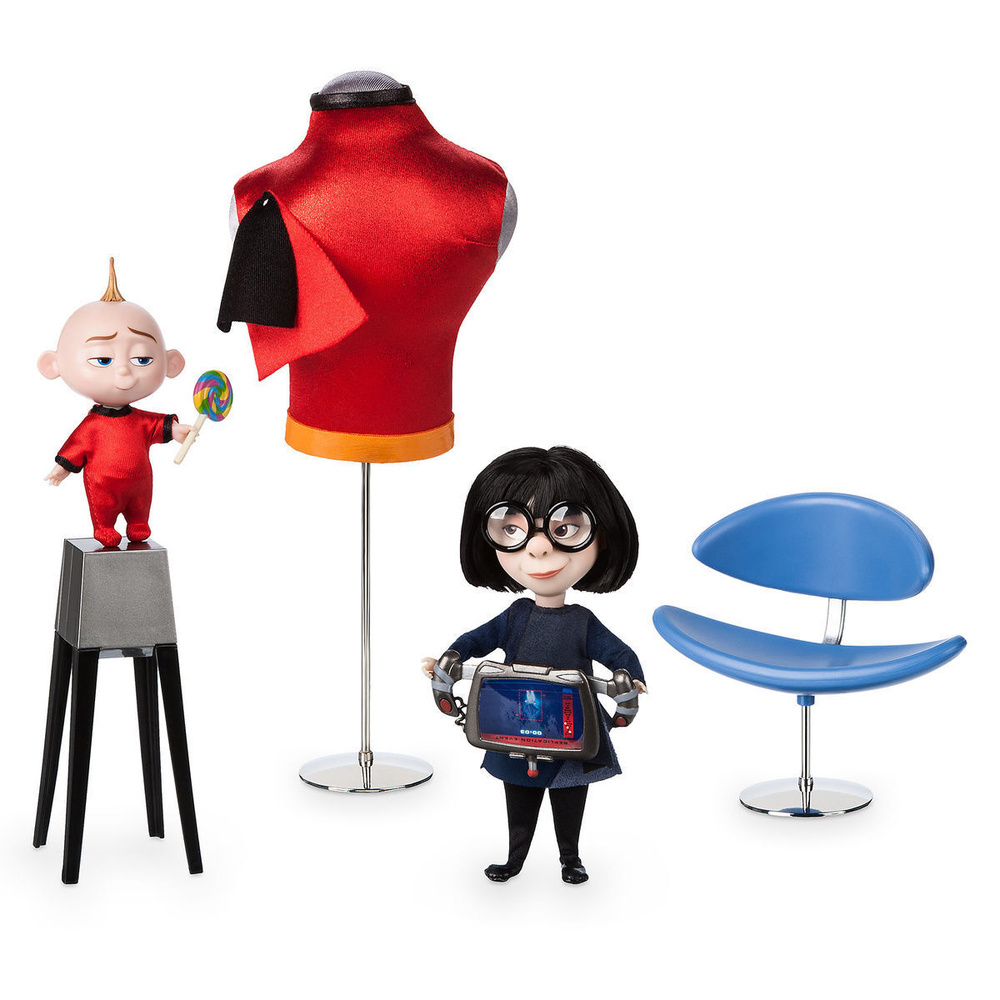 Набор кукол Disney Store Edna and Jack-Jack Limited Edition Doll Set, The  Incredibles 2 (Дисней Суперсемейка 2 Эдна и Джек Джек Лимитированная серия)