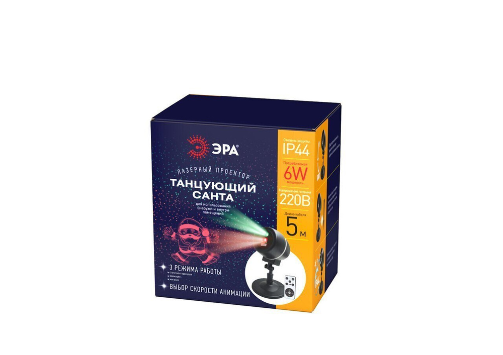 Проектор Laser Танцующий Санта, IP44, 220В ENIOP-06 #1