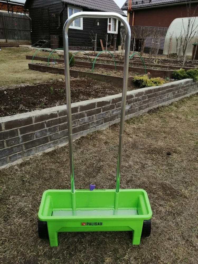 Сеялка механическая на колесах 12 л с ручкой/сито садовое/для ...