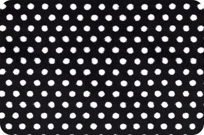 PEPPY Плюш SWISS DOT CUDDLE 48 x 48 см 440 г/кв.м 5 100% полиэстер black/snow #1