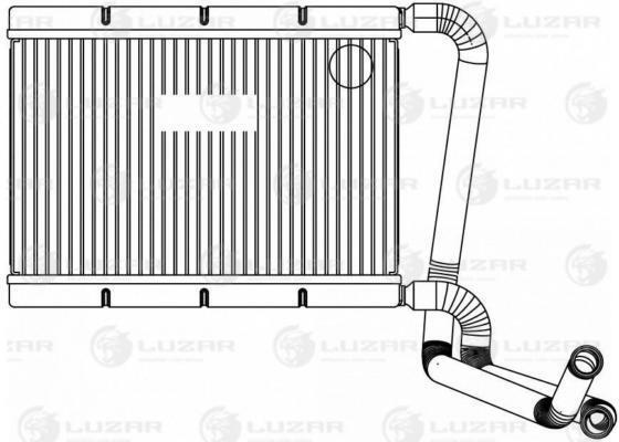 Радиатор печки (отопителя) ВАЗ 21214 Urban FL 19- алюминий Luzar ...