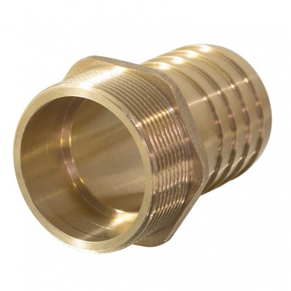 Штуцер для шлангов (фитинг резьбовой) 1.1/4"M х 32 мм латунь, ЦБ-012012 ...