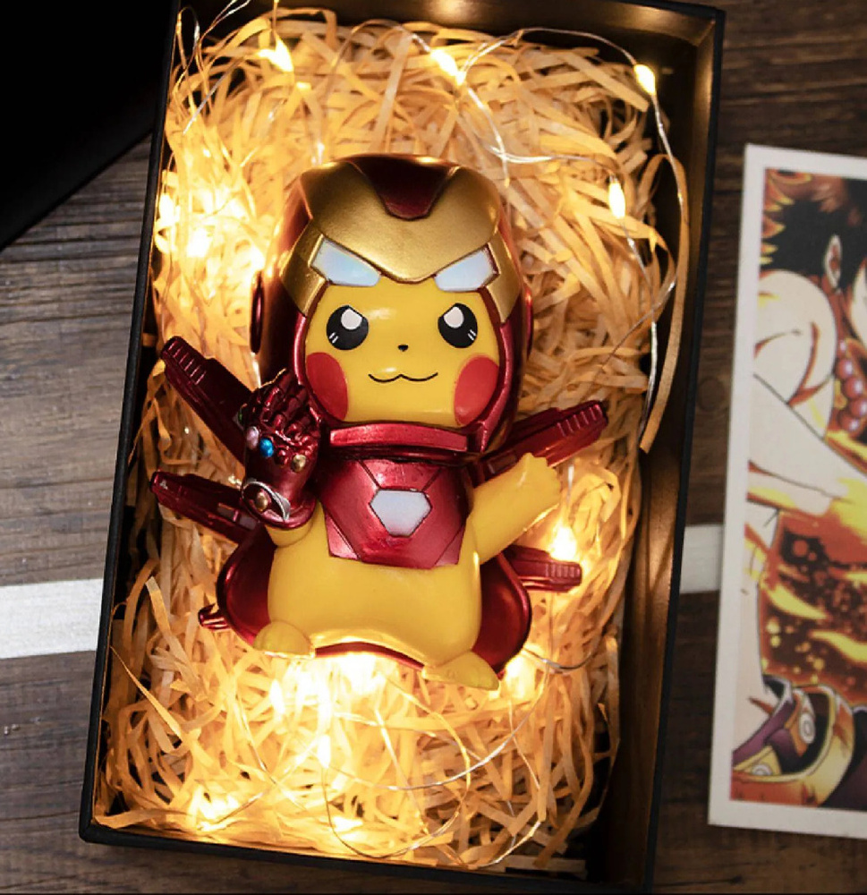 Фигурка Pikachu Cosplay Железный человек (Iron Man) 9 см - купить с  доставкой по выгодным ценам в интернет-магазине OZON (608760328)