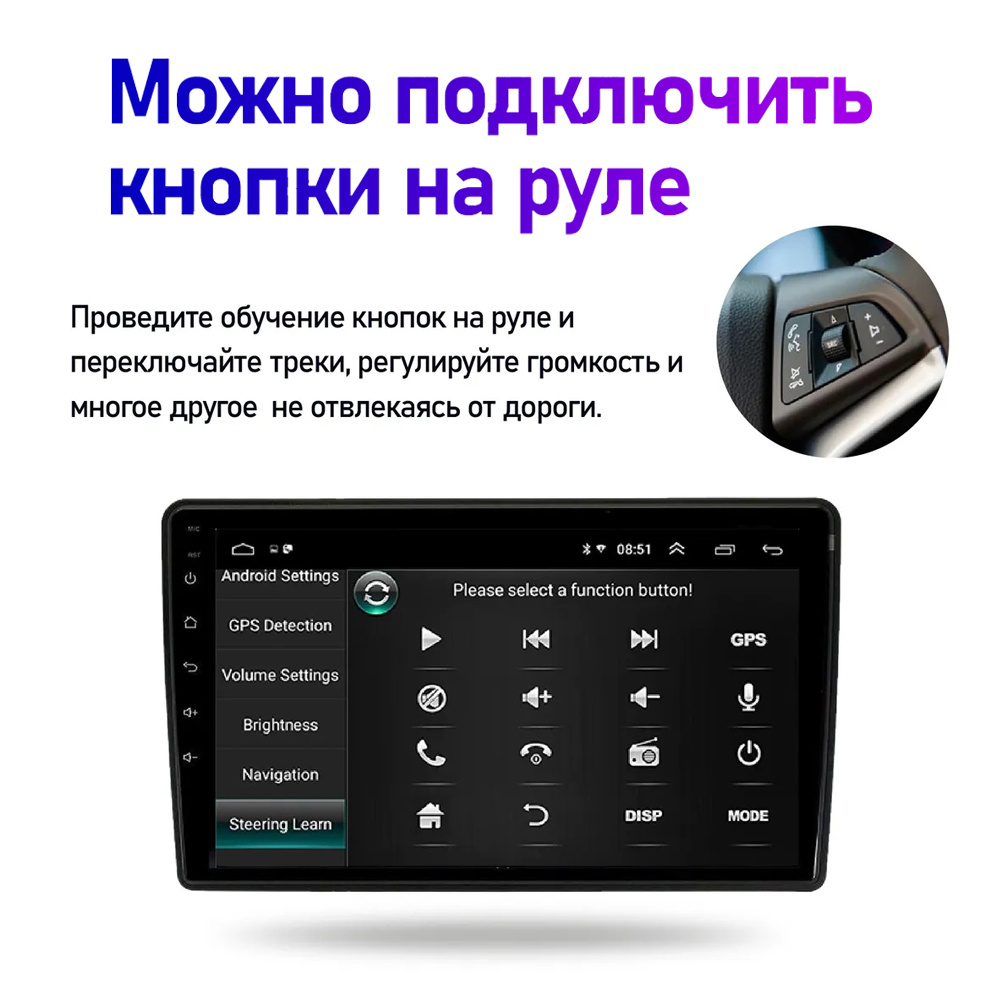 Автомагнитола 2 дин Андроид,T12 6+128Гб,Тойота Ленд Крузер Прадо/Toyota ...