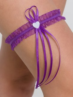 Подвязка из органзы светло/фиолетовая #1